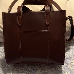 Portland leather Lola Crossbody in chocolate brown